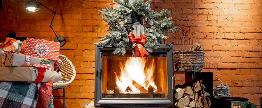 Travis Industries Linear Gas Fireplace Installation in Brookfield, Illinois